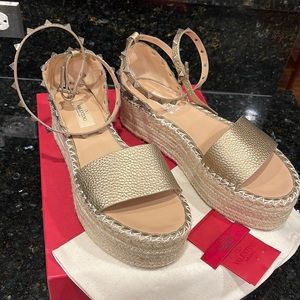 Valentino platform espadrilles size 40